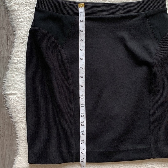 NEW! Madewell Black Ribbed Mini Skirt Size Small NWT - Picture 14 of 15
